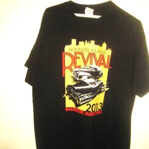 Rodder's Journal T Shirt Revival Baltimore MD 2013 Men's Large Street Rods